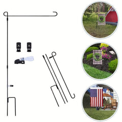 Garden Flag Stand Metal Powder Coated Weather Proof Paint