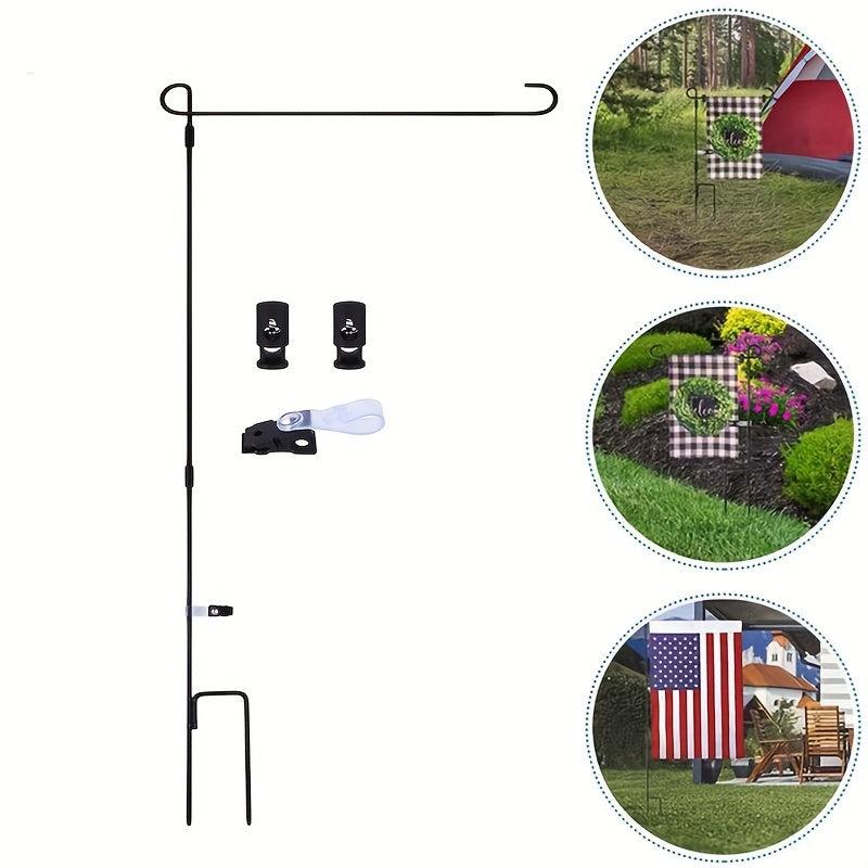 Garden Flag Stand Metal Powder Coated Weather Proof Paint
