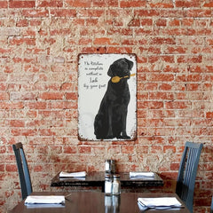 Funny Skeleton Tin Sign for Bar Restaurant Cafe Office