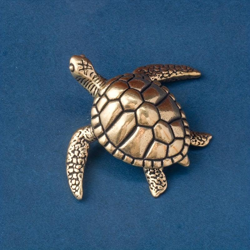 Pure Brass Solid Turtle Home Decoration Office Desktop Tea Pet Decoration