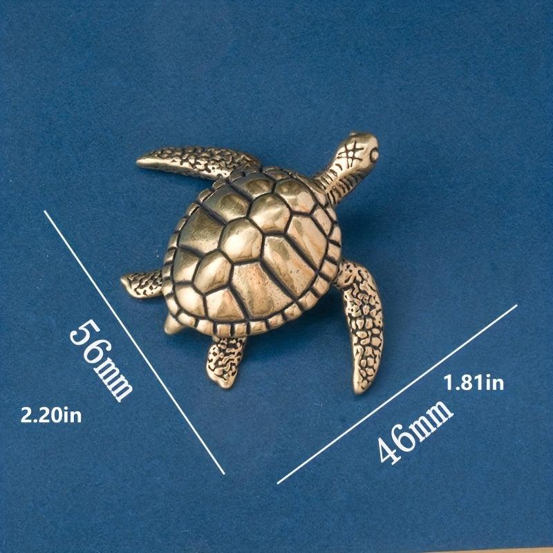 Pure Brass Solid Turtle Home Decoration Office Desktop Tea Pet Decoration