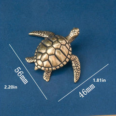 Pure Brass Solid Turtle Home Decoration Office Desktop Tea Pet Decoration