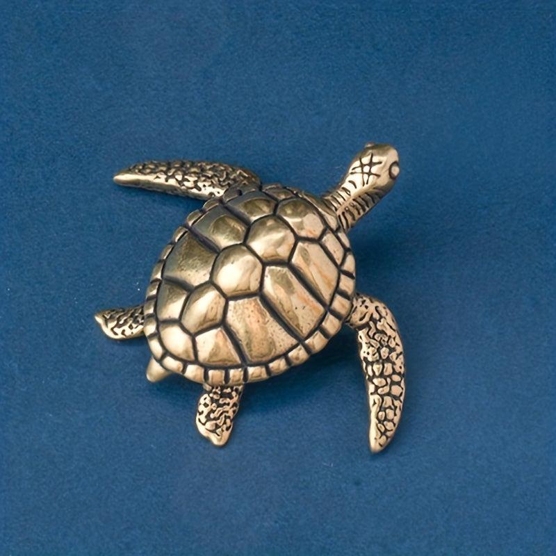 Pure Brass Solid Turtle Home Decoration Office Desktop Tea Pet Decoration