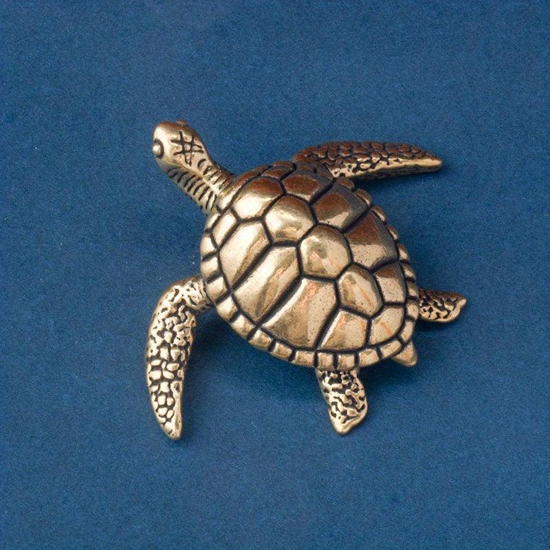 Pure Brass Solid Turtle Home Decoration Office Desktop Tea Pet Decoration