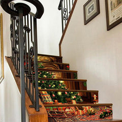 Christmas Staircase Stickers Tree Corridor Home Decor