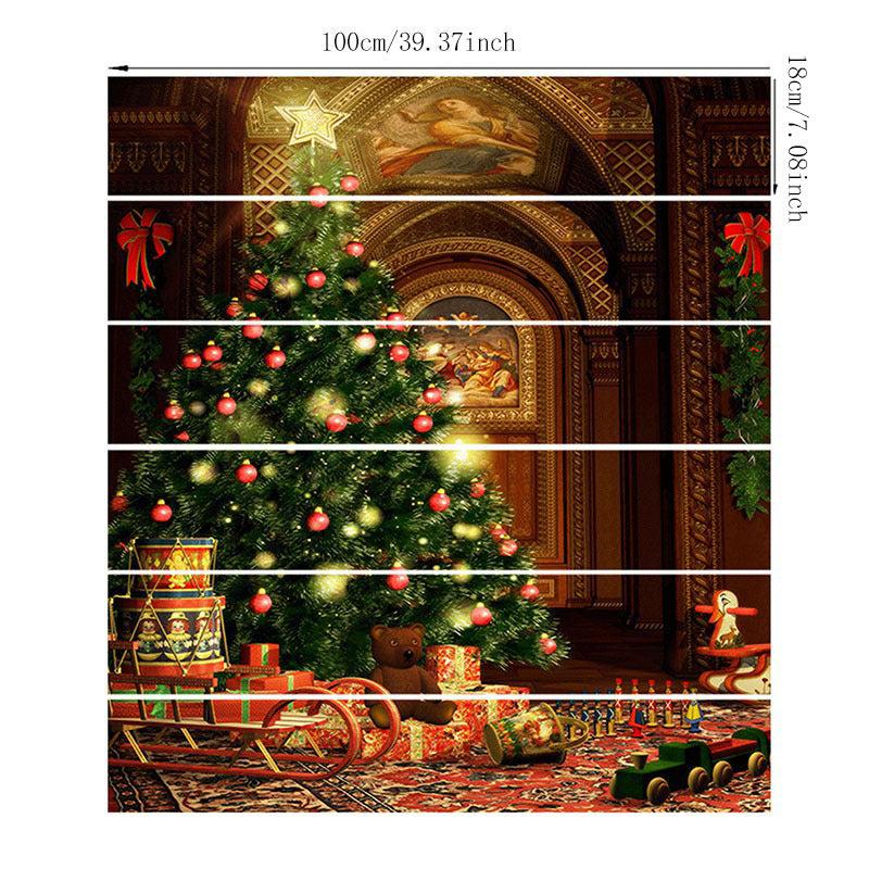Christmas Staircase Stickers Tree Corridor Home Decor