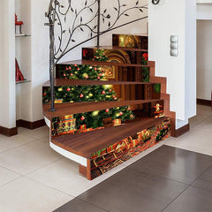 Christmas Staircase Stickers Tree Corridor Home Decor