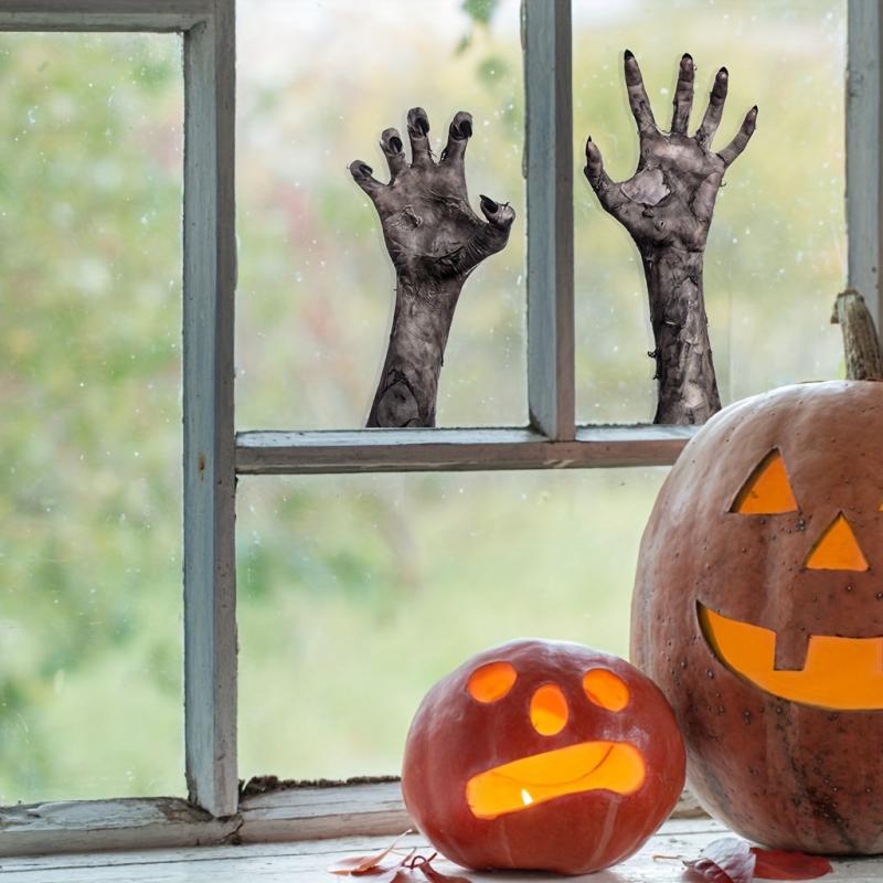 Halloween Devil's Hand PVC Sticker Scary Window Decoration