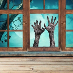 Halloween Devil's Hand PVC Sticker Scary Window Decoration