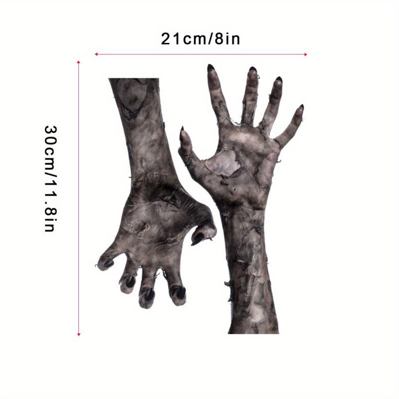 Halloween Devil's Hand PVC Sticker Scary Window Decoration