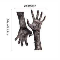 Halloween Devil's Hand PVC Sticker Scary Window Decoration