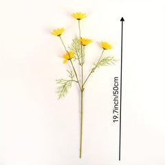 6pcs Artificial Daisy Flowers for Home Wedding Decor Silk Bouquet