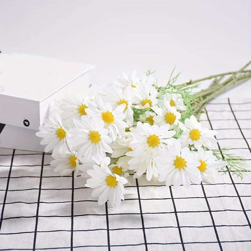 6pcs Artificial Daisy Flowers for Home Wedding Decor Silk Bouquet