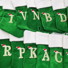 Christmas Stockings Red Velvet With Soft Plush Cuff Embroidered Xmas Stockings