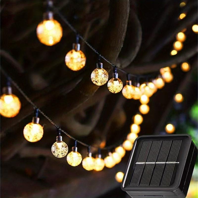 Solar Bubble Ball String Lights Outdoor Garden Tree Light