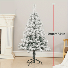 1pc Flocking Christmas Tree PVC Simulation Snowfall Artificial Cedar Tree