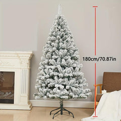 1pc Flocking Christmas Tree PVC Simulation Snowfall Artificial Cedar Tree