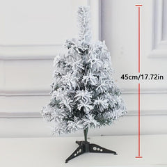 1pc Flocking Christmas Tree PVC Simulation Snowfall Artificial Cedar Tree