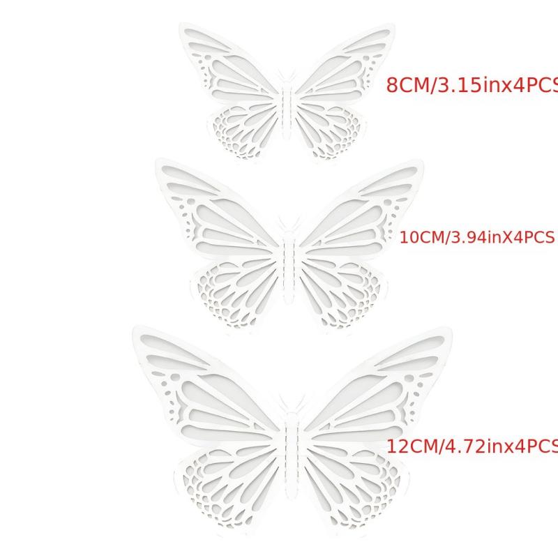12pcs 3D Butterfly Wall Stickers for Home Nursery Decor