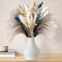 75pcs Natural Dried Pampas Grass for Boho Home Decor