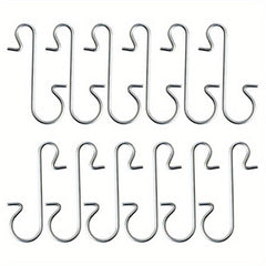 100pcs Xmas Ornament Metal S Hooks Holder Decorations
