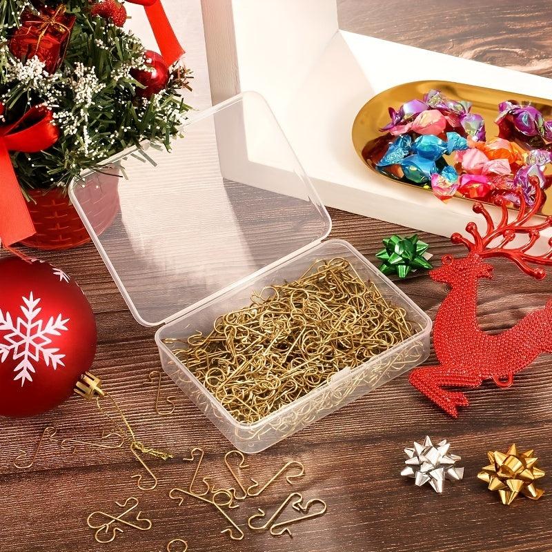 100pcs Xmas Ornament Metal S Hooks Holder Decorations