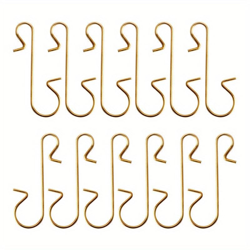 100pcs Xmas Ornament Metal S Hooks Holder Decorations