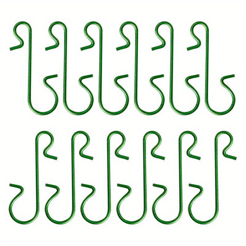 100pcs Xmas Ornament Metal S Hooks Holder Decorations