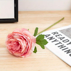 Real Touch Peony Flower Arrangement for Home Office Cafe Wedding