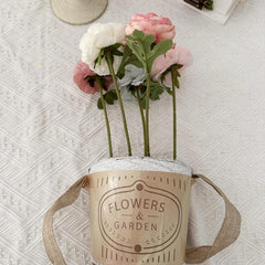 Real Touch Peony Flower Arrangement for Home Office Cafe Wedding