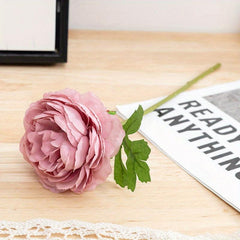 Real Touch Peony Flower Arrangement for Home Office Cafe Wedding