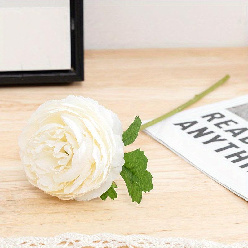 Real Touch Peony Flower Arrangement for Home Office Cafe Wedding