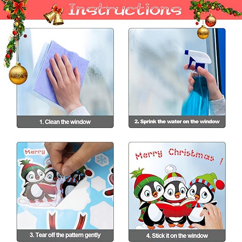 182pc Christmas Supplies Hotel Window Decoration Stickers