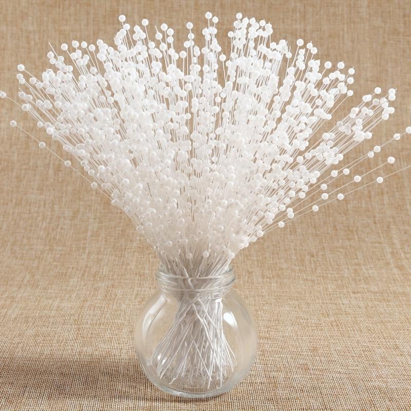 4mm Pearl Spray Bead Wedding Bouquet for Bridal Flowers - 20 50 100 Stems