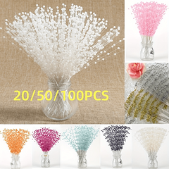 4mm Pearl Spray Bead Wedding Bouquet for Bridal Flowers - 20 50 100 Stems