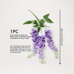 1pc 3 Forks Artificial Locust Flower for Wedding