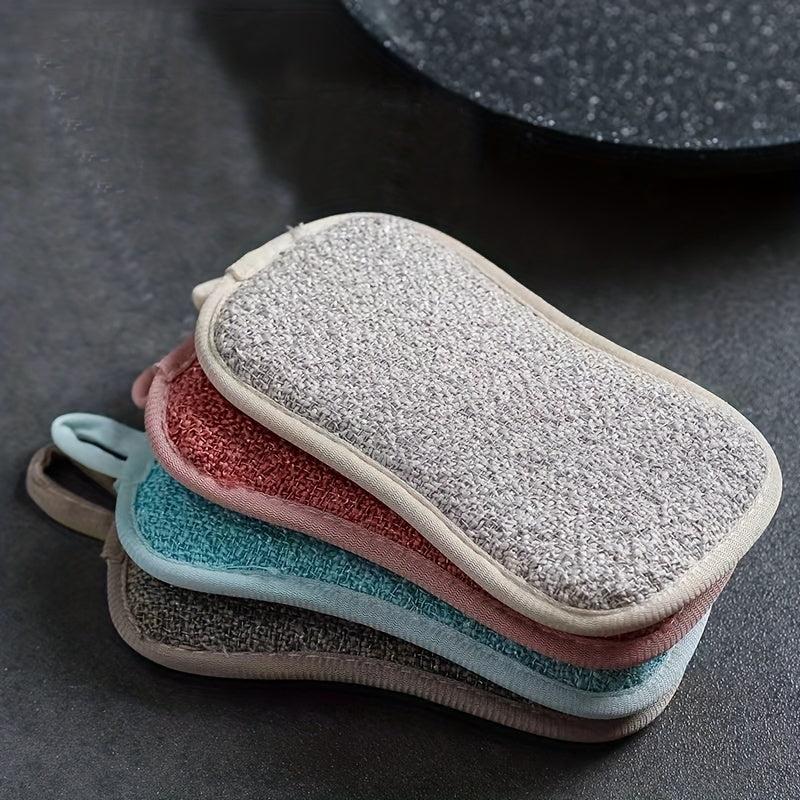 4pcs Magic Nano Brush Sponge Dishwashing Wipe Set