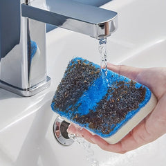 3-In-1 Tub Tile Cleaning Brush w/ Scraper & 2 Replaceable Heads