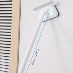 3-In-1 Tub Tile Cleaning Brush w/ Scraper & 2 Replaceable Heads