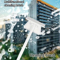 3-In-1 Tub Tile Cleaning Brush w/ Scraper & 2 Replaceable Heads