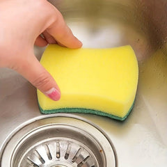 10pcs Multifunctional Cleaning Sponge Double Sided Scouring Pad