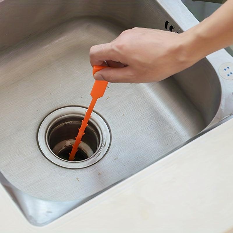 Plastic Sewer Cleaning Hook Hair Sink Pipe Brush Toilet Drain Dredger