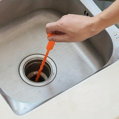 Plastic Sewer Cleaning Hook Hair Sink Pipe Brush Toilet Drain Dredger