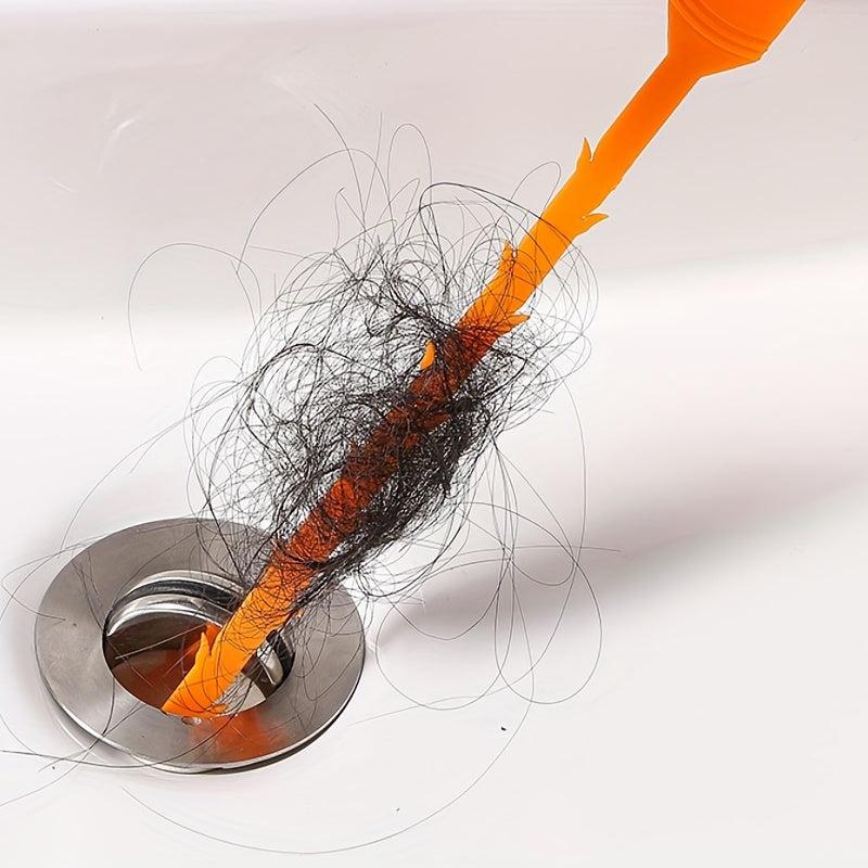 Plastic Sewer Cleaning Hook Hair Sink Pipe Brush Toilet Drain Dredger