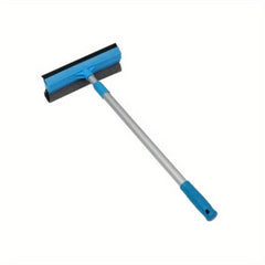 Double Sided Glass Cleaner with Extended Handle - Window Squeegee and Sponge Mop
