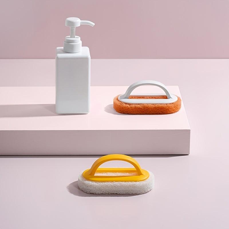 Non-Scratch Bathroom Cleaning Sponge with Handle
