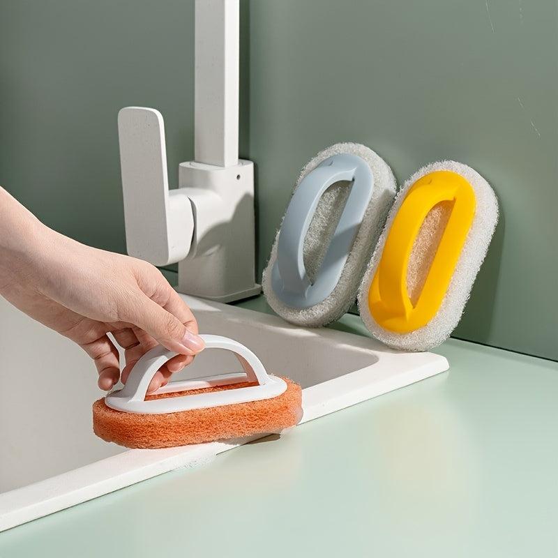 Non-Scratch Bathroom Cleaning Sponge with Handle