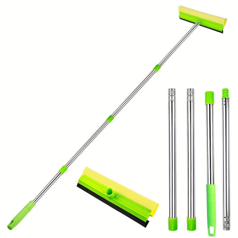 2-in-1 Squeegee Window Cleaning Kit 25 Wide Car Windshield Cleaner Tool