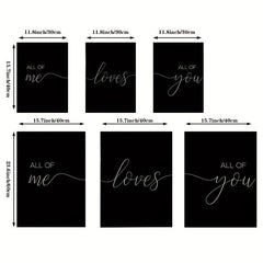 Romantic Art Canvas Print Posters Modern Love Poster Set For Couple Bedroom