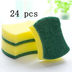 24pcs Double Sided Cleaning Sponge for Household Dishwashing Kitchen